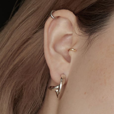 Curve hoop pierce (2P)(one color)