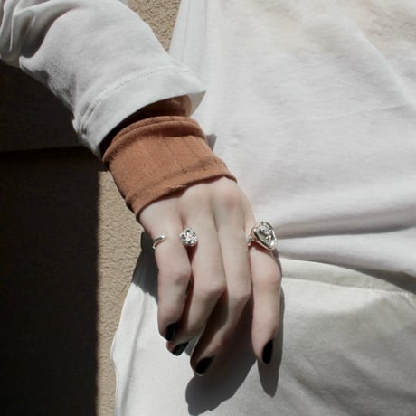 Rose cuff ring