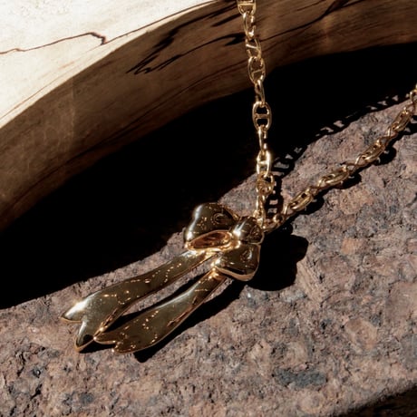 Ribbon small necklace