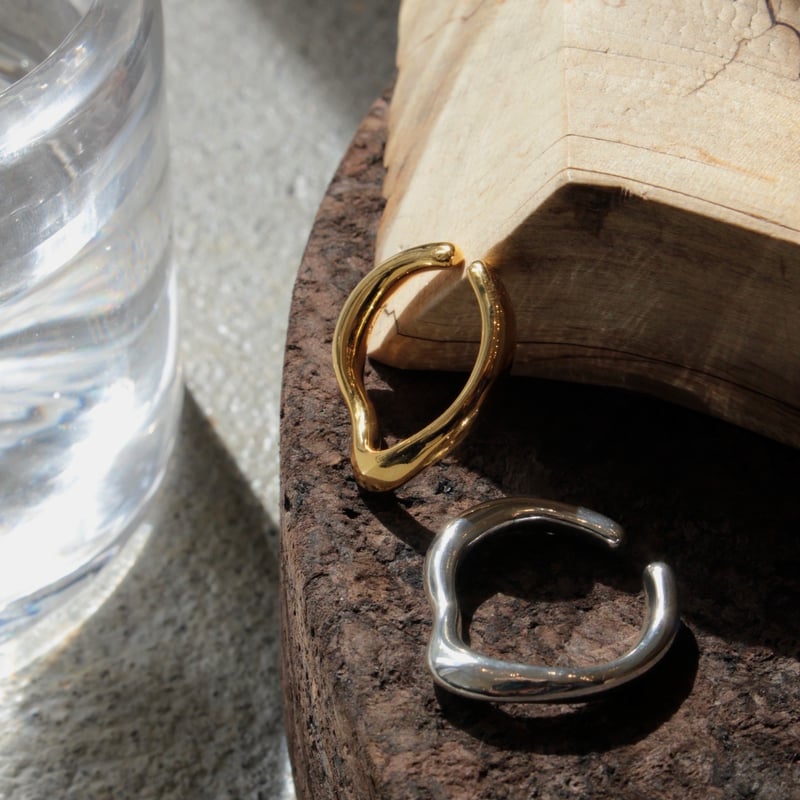 ソワリー soierie ストーンカーブリング Curve w ring (2P) | Soierie Online Store