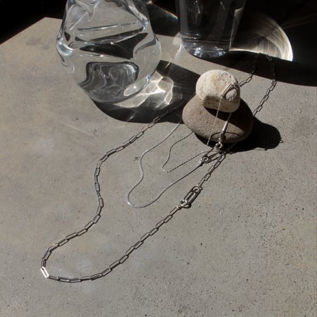 Gem clip necklace(3p set)
