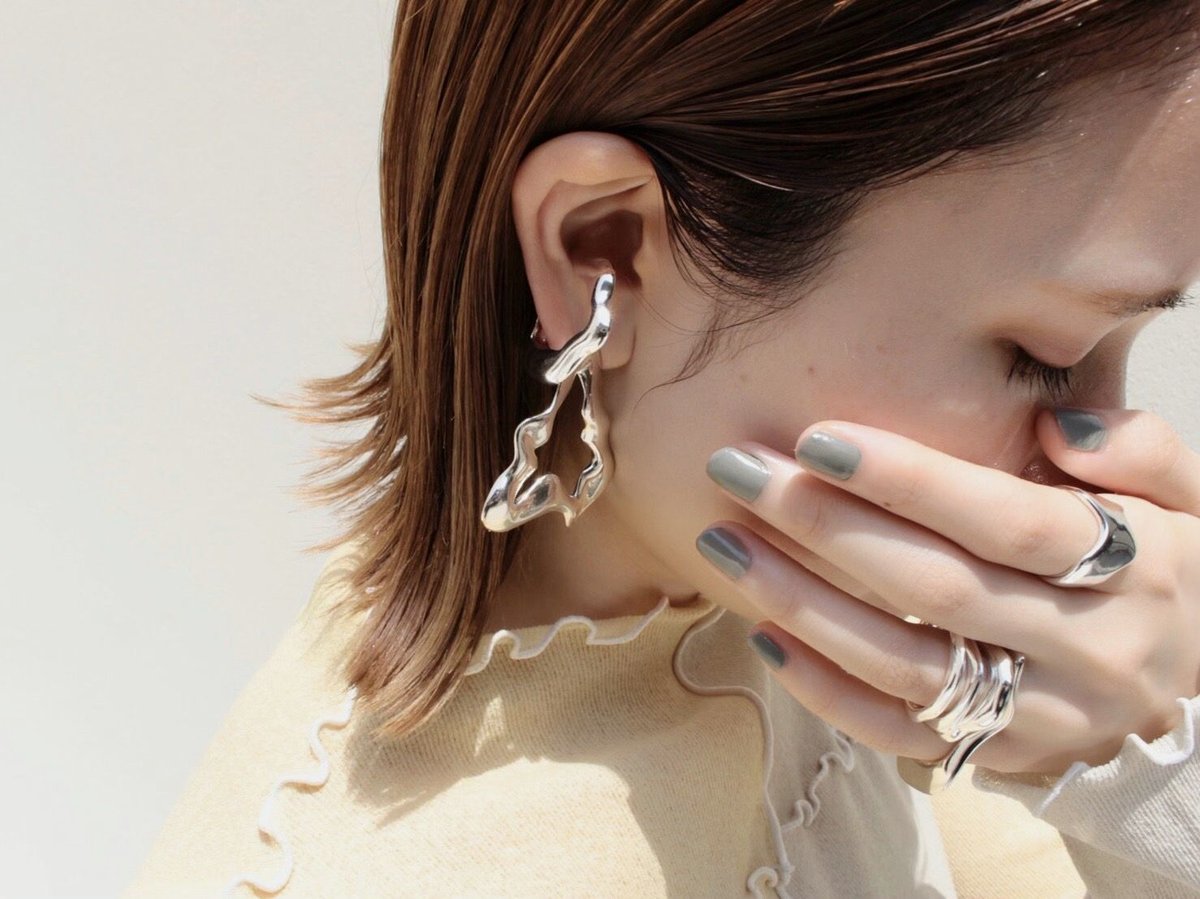 Pebble earcuff (1P) | Soierie Online Store