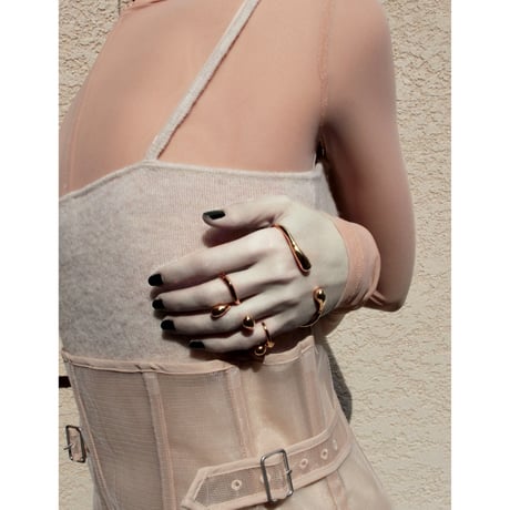 Metal art palm cuff (one color)