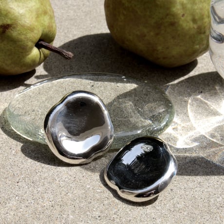 Moist plate earing / Silver