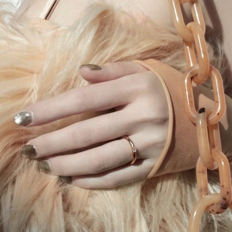 norme diamond ring / SV925＋Gold Plated