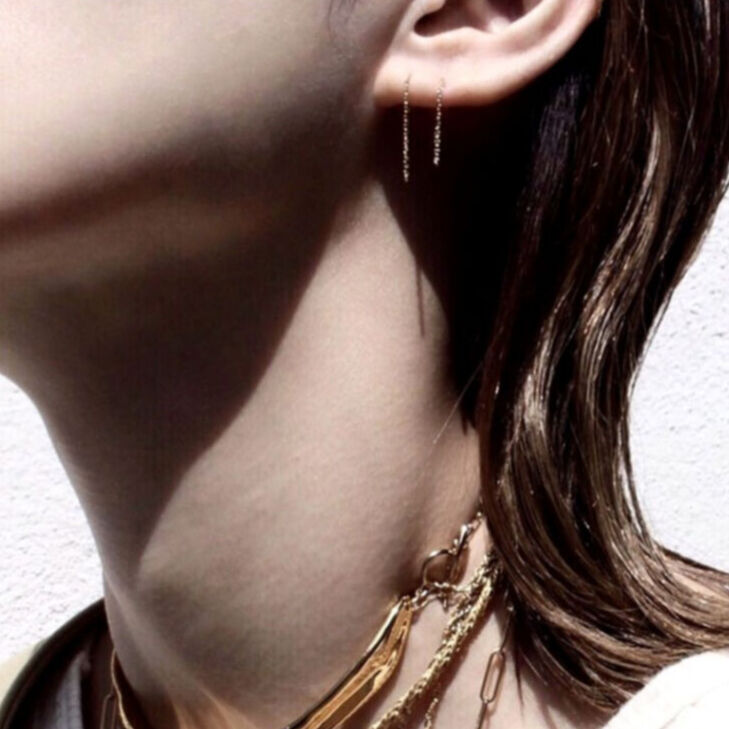 norme pierce (Long chain) / K10YG | Soierie Onl