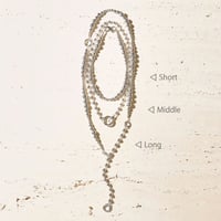 Metal ball carabiner necklace / Short