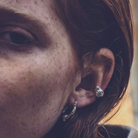 Metal furniture hoop pierce (gloss/2P) [Unisex line]