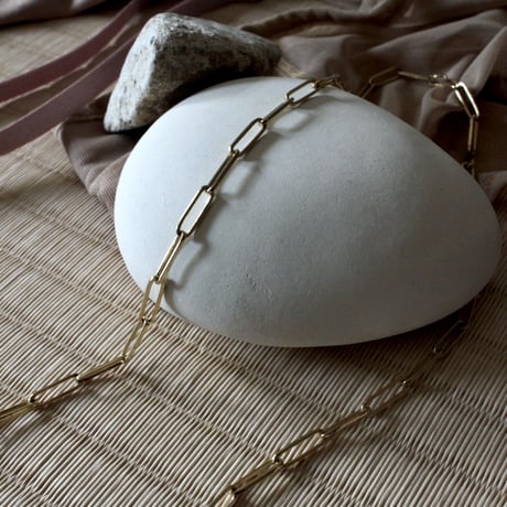 norme long frame necklace (Men's long type) / SV925＋Gold Plated