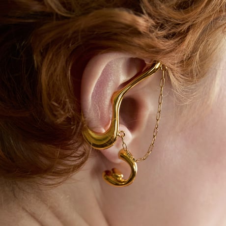 Kinetic parts hoop pierce (one color)