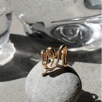 norme pulse pinky cuff ring / SV925＋Gold Plated