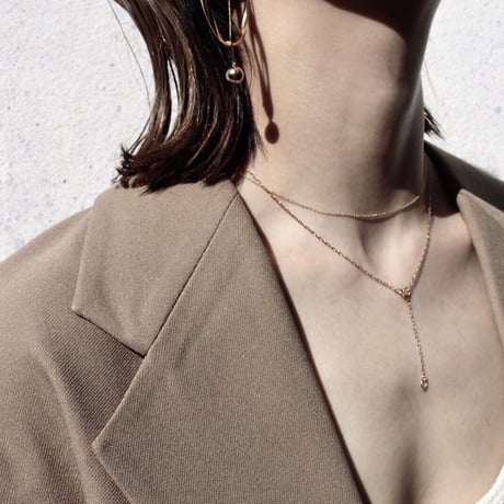 norme necklace (Bold) / K10