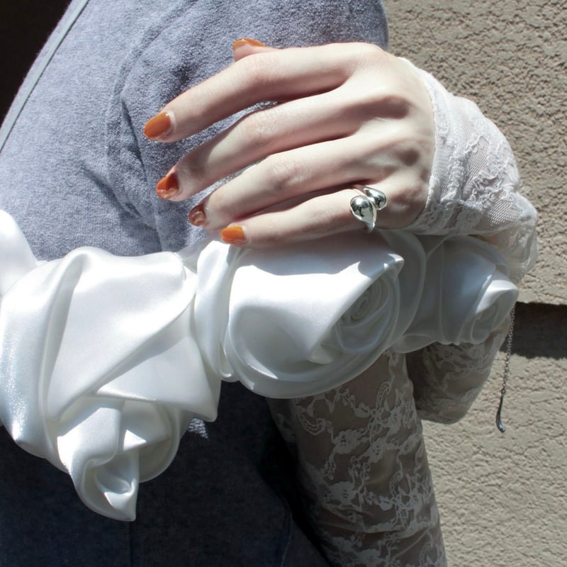 Metal art pinky cuff ring (one color) | Soierie