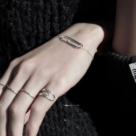 norme uncut clip bracelet / SV925