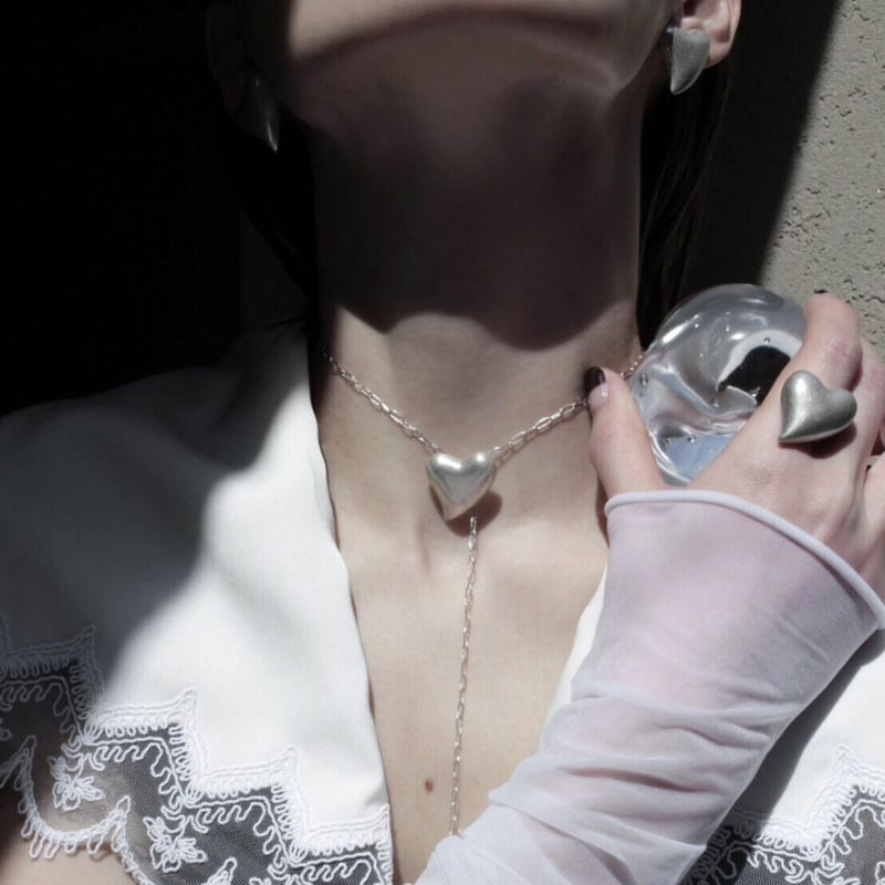 Heart earing (2P)【limited edition color】 | Soie 