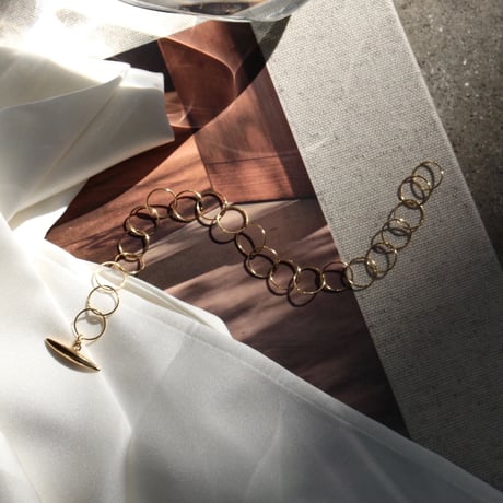 norme clear circle bracelet / SV925＋Gold Plated