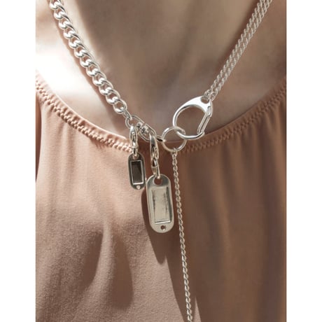 Key motif tag necklace