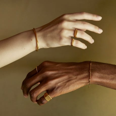 norme ID Ring ① (Matt) / SV925＋Gold Plated