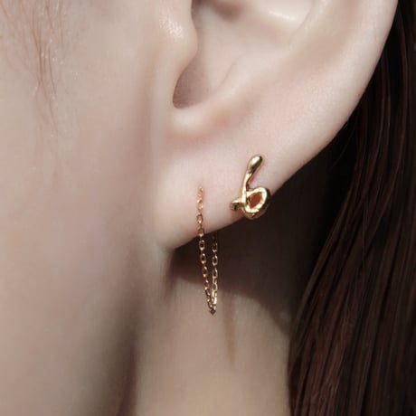 norme numbering pierce (1P) / SV925＋Gold Plated