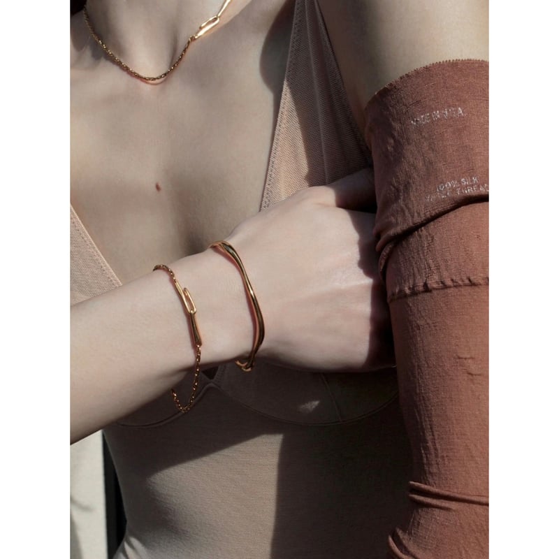 norme dew snake necklace / Gold | Soierie Onlin