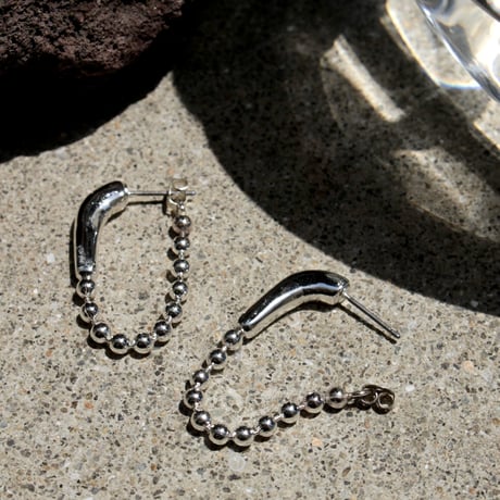 Ball chain hoop pierce [Unisex line]