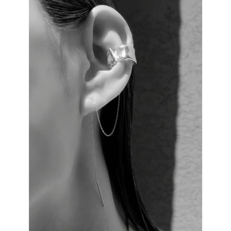 norme playing chain earcuff (Matt) / SV925
