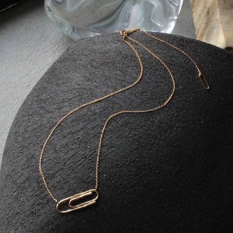 norme uncut clip necklace / SV925＋Gold Plated