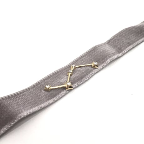 Velour choker (Constellation motif)