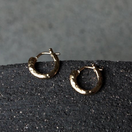 norme uncut hoop pierce (2p) / SV925＋Gold Plated