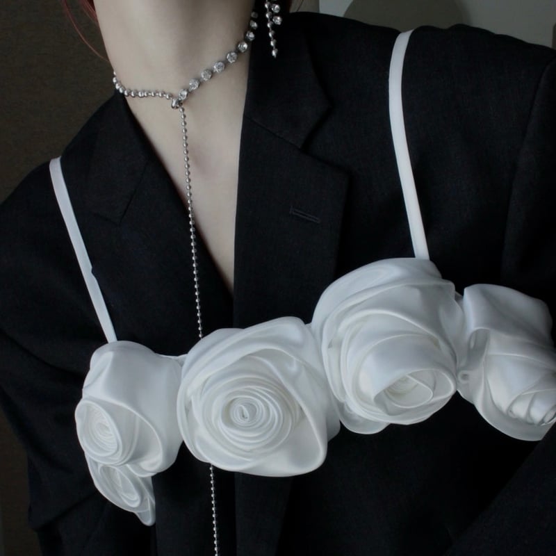 Ball chain stone necklace | Soierie Online Store