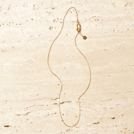norme tag chain necklace / SV925＋Gold Plated