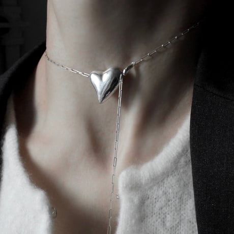 Heart necklace / Silver【Silver 925 product】