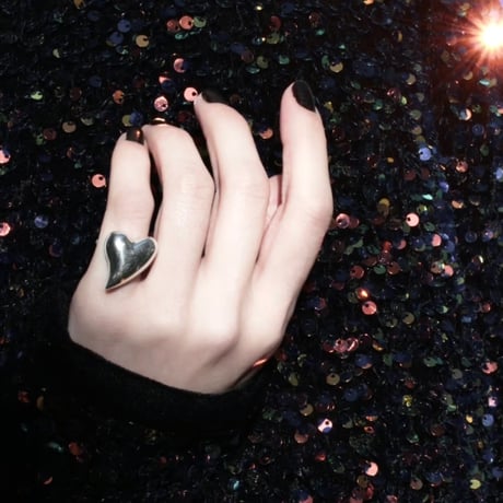 Heart ring / Silver 【Silver 925 product】
