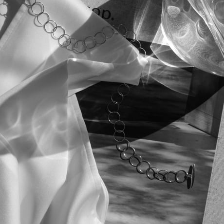 norme clear circle necklace / SV925
