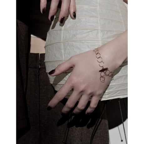 norme clear circle bracelet / SV925＋Gold Plated
