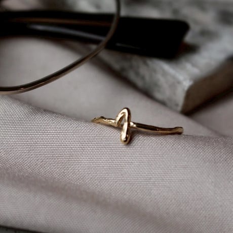 norme numbering ring / SV925＋Gold Plated
