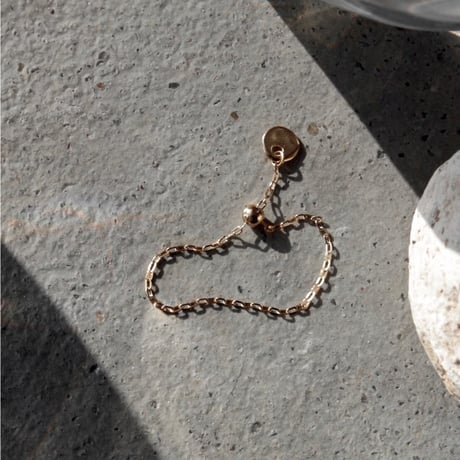 norme tag chain ring (Round type) / SV925＋Gold Plated