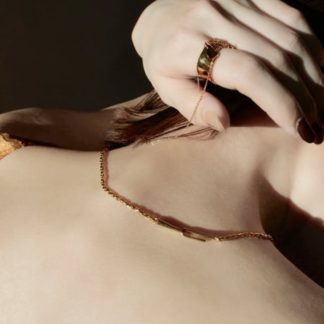 norme dew snake necklace / SV925＋Gold Plated