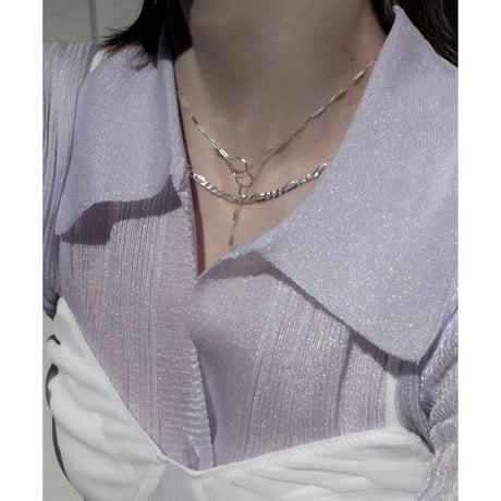 norme standard clear necklace [Unisex line] / SV925