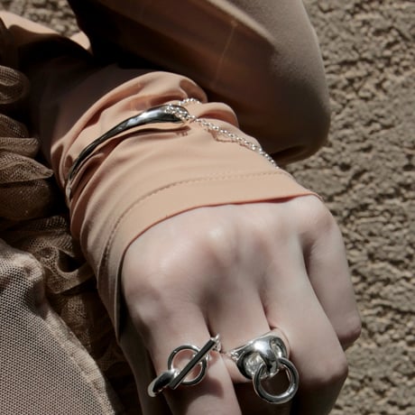 Metal art object bangle