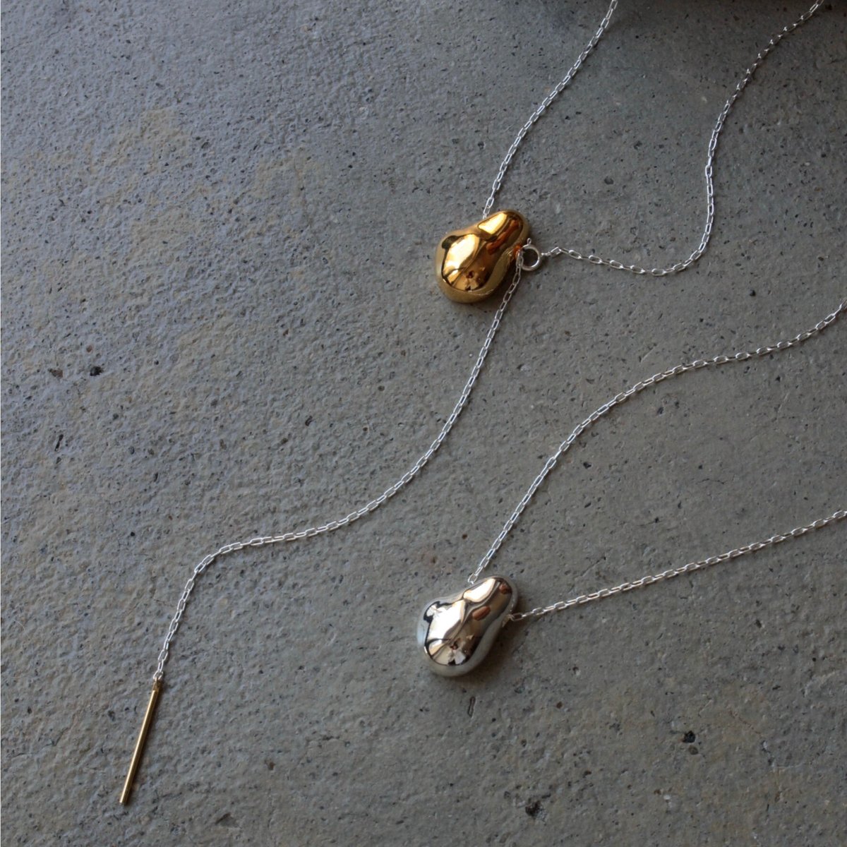 Poire long necklace | Soierie WEB STORE