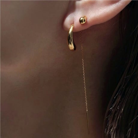 norme second american pierce / SV925＋Gold Plated