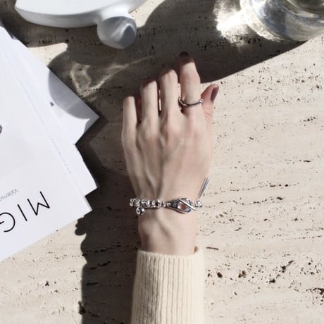 Collar bracelet / Light silver