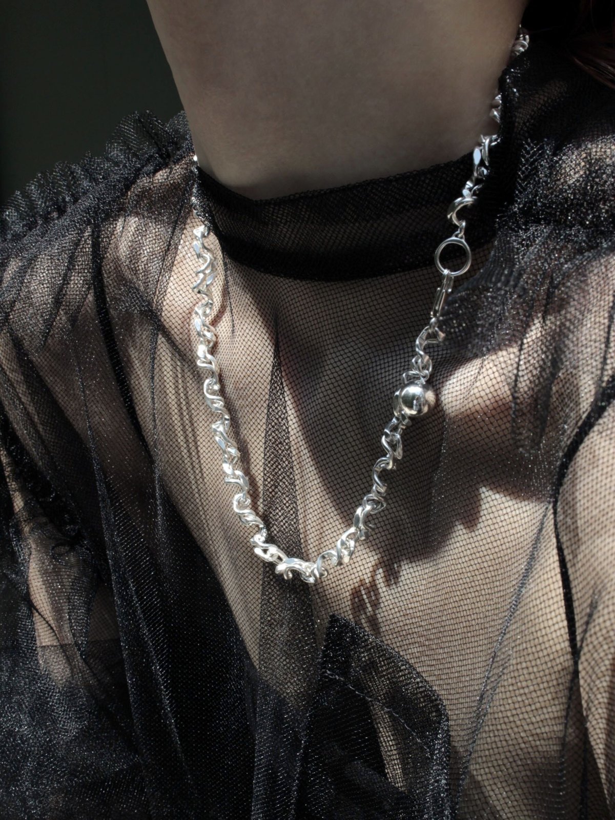 Figue necklace (2P) | Soierie Online Store