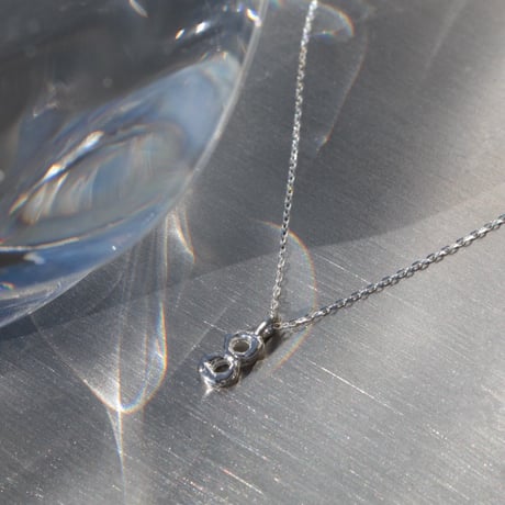 norme numbering mini necklace / SV925