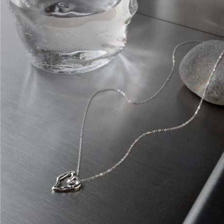 norme open heart necklace / SV925