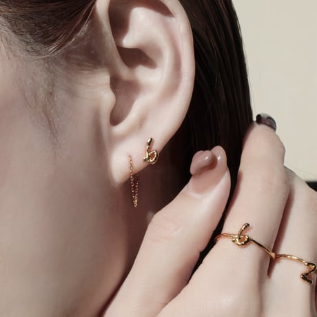 norme numbering pierce (1P) / SV925＋Gold Plated