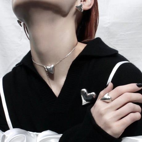 Heart pierce / Silver【Silver 925 product】