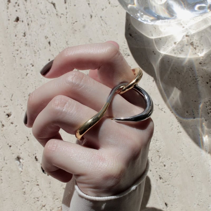 Connect eight loop ring (large/2P) (mix color)