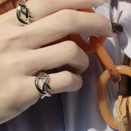 Tribal pinky cuff ring